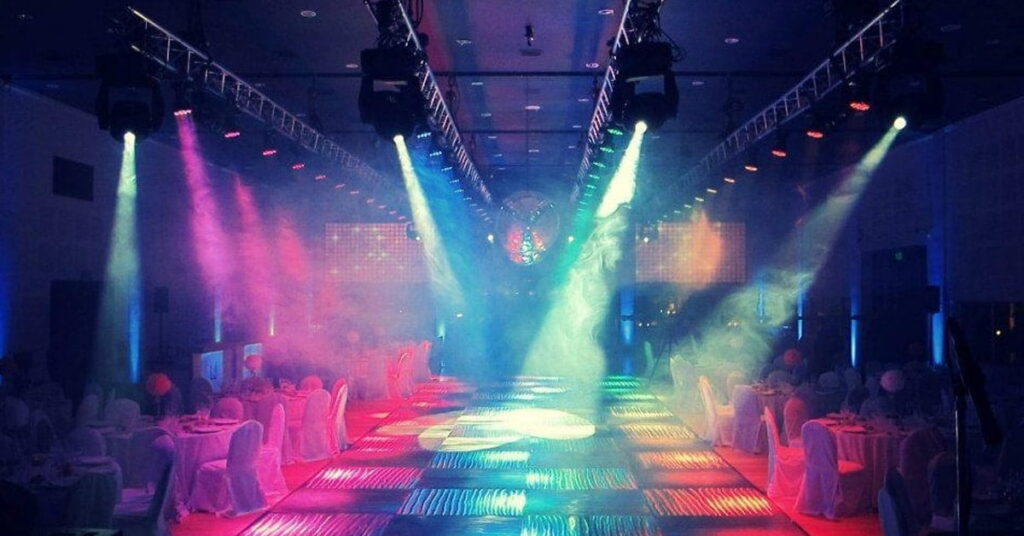 equipos de iluminación para eventos